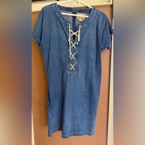 💖 Ralph Lauren Polo Denim lace up dress